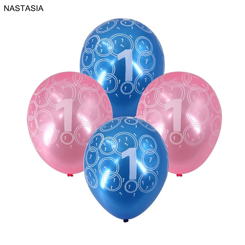 

12 inch 20pcs/lot Latex Balloon Boy's & Girl's 1st Birthday Decoration Kids Birthday Party Supplies Happy Birthday Accessories