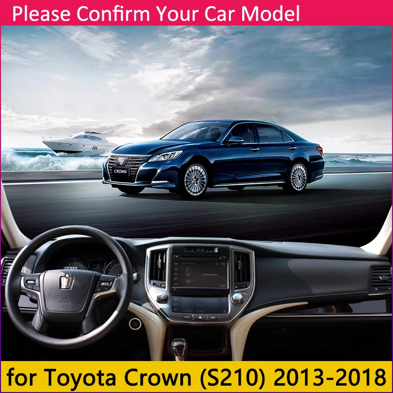 Для Toyota Crown Royal S210 2013 ~ 2018 Противоскользящий коврик на приборную панель