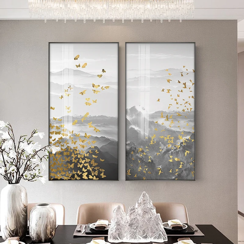 Современный простой светильник роскошная декоративная живопись для гостиной