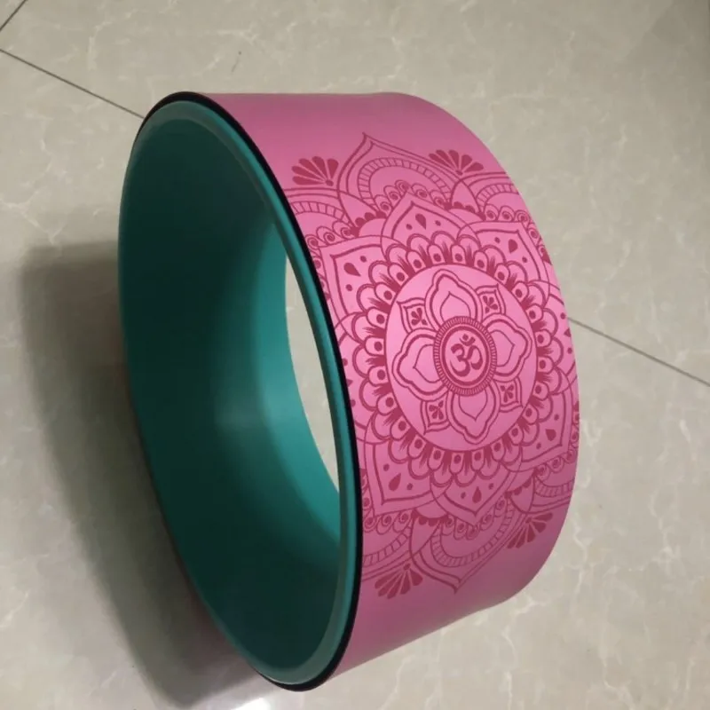 Ролик для йоги Пилатес круг натуральная резина сэндвич Йога колесо оборудование