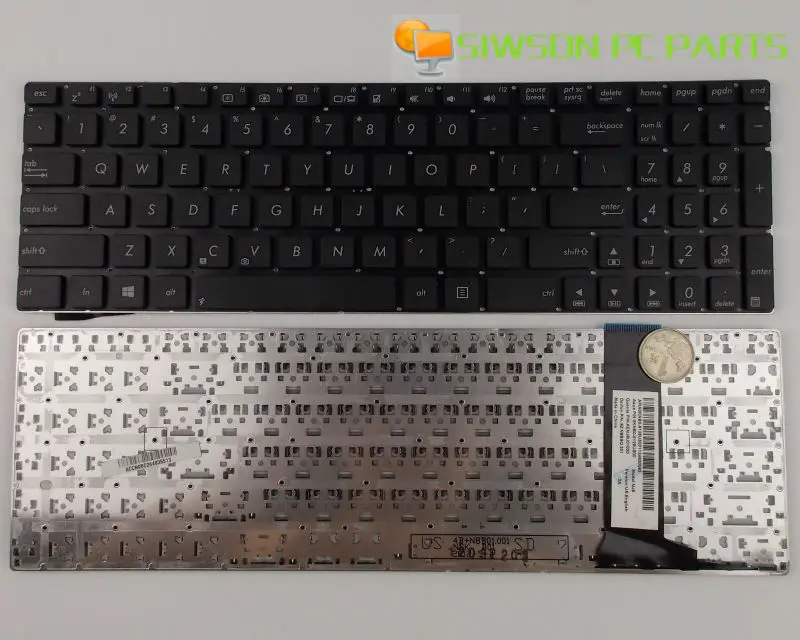 

New Genuine Keyboard US Version For ASUS For N56VM N56VM-S3022V N56VM-S3150V N56VM-S3141V Laptop no backlit