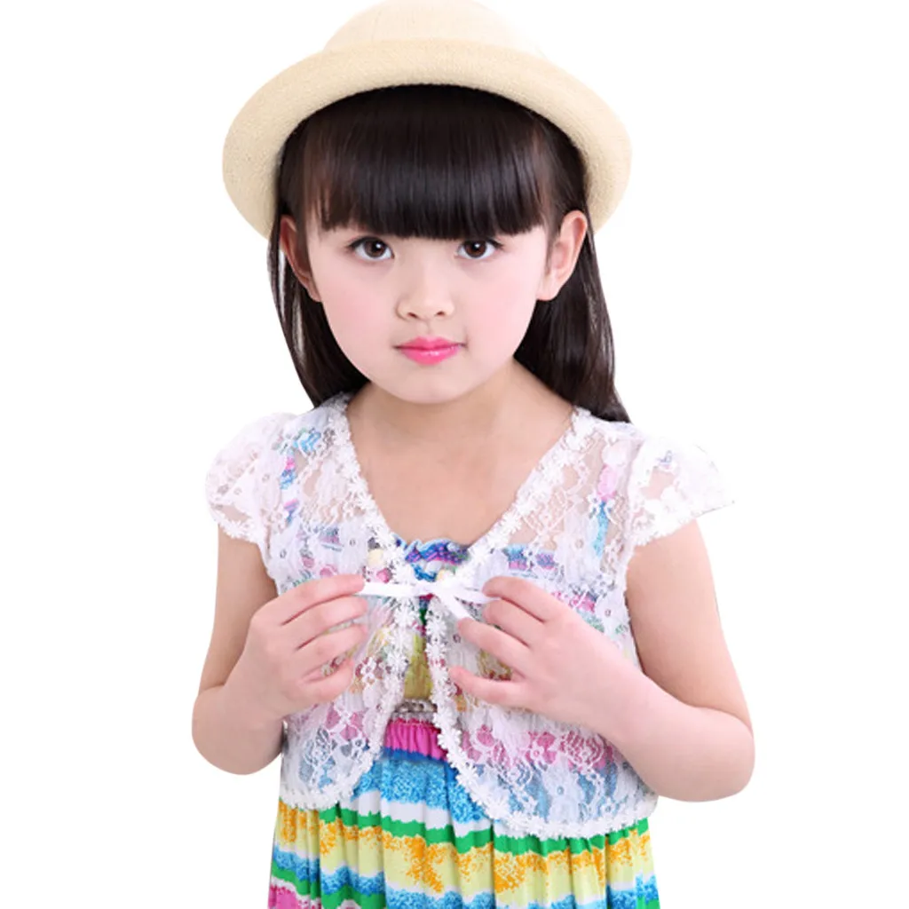 2019 детская одежда для маленьких девочек болеро короткая свадебная верхняя