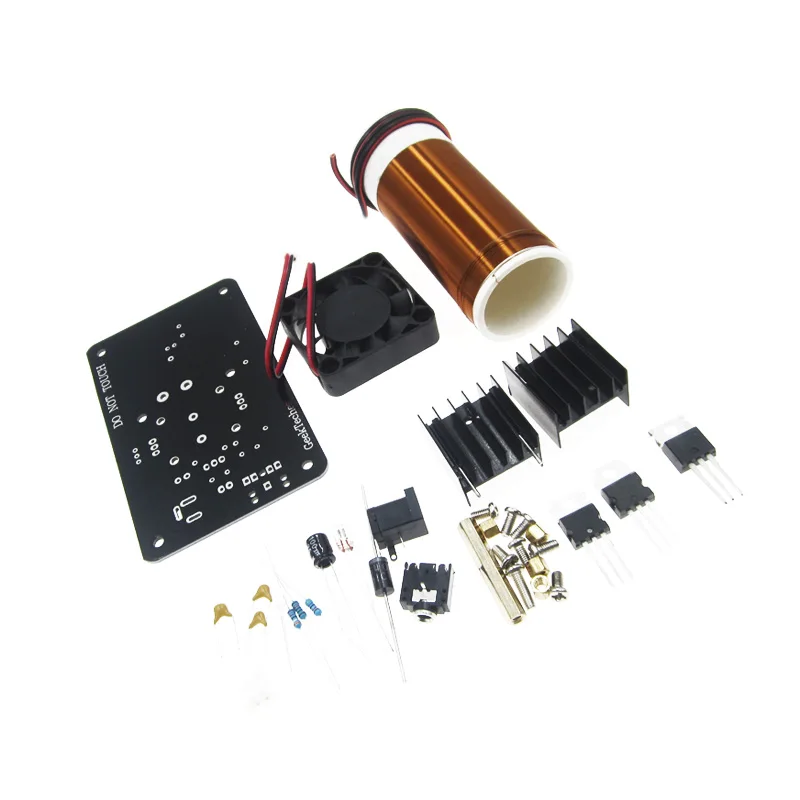 DC 15-24V мини музыкальный плазменный динамик с катушкой Тесла Беспроводная