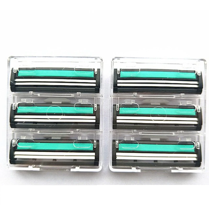 3 шт./кор. 2 слой лезвие бритвы для Для мужчин бритва бритвенные лезвия | Красота и