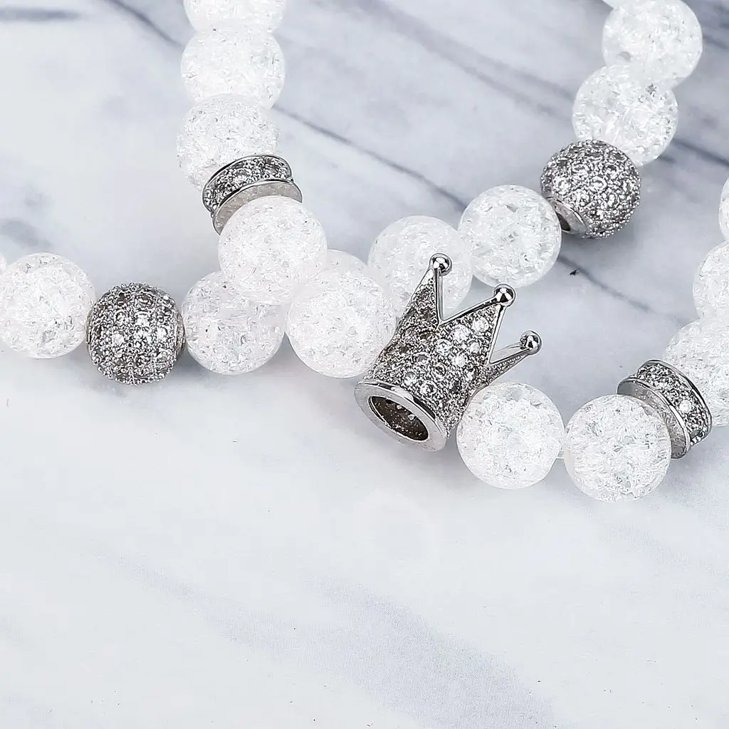 

2019 NEW Popcorn Crystal Crown Women's Bracelet Set