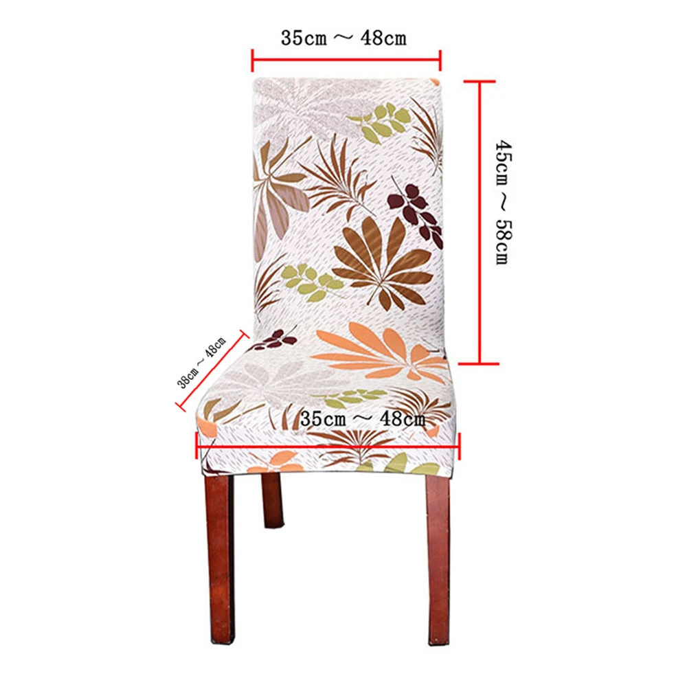 2 шт цветочный спандекс Чехол для стула однотонный стрейч эластичный столовый