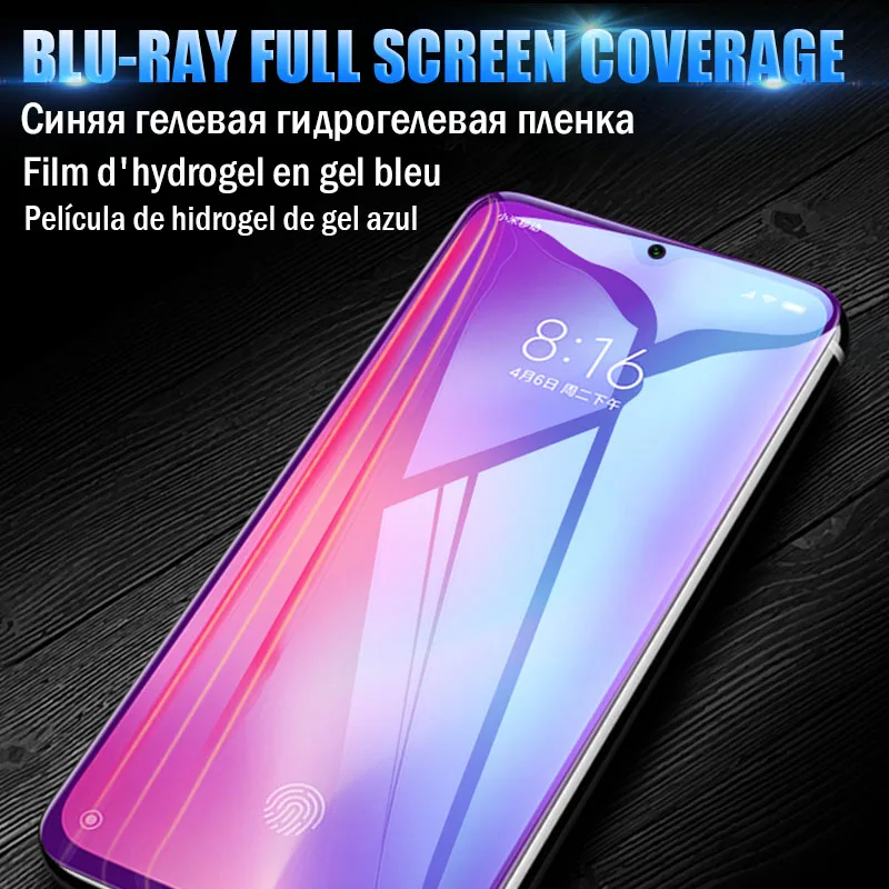20D изогнутый экран протектор для Xiaomi mi 9 SE mi 8 lite Полное покрытие Гидрогелевая пленка для Xiao mi 9T A2 mi x 3 2s 2 A1 анти-синий светильник