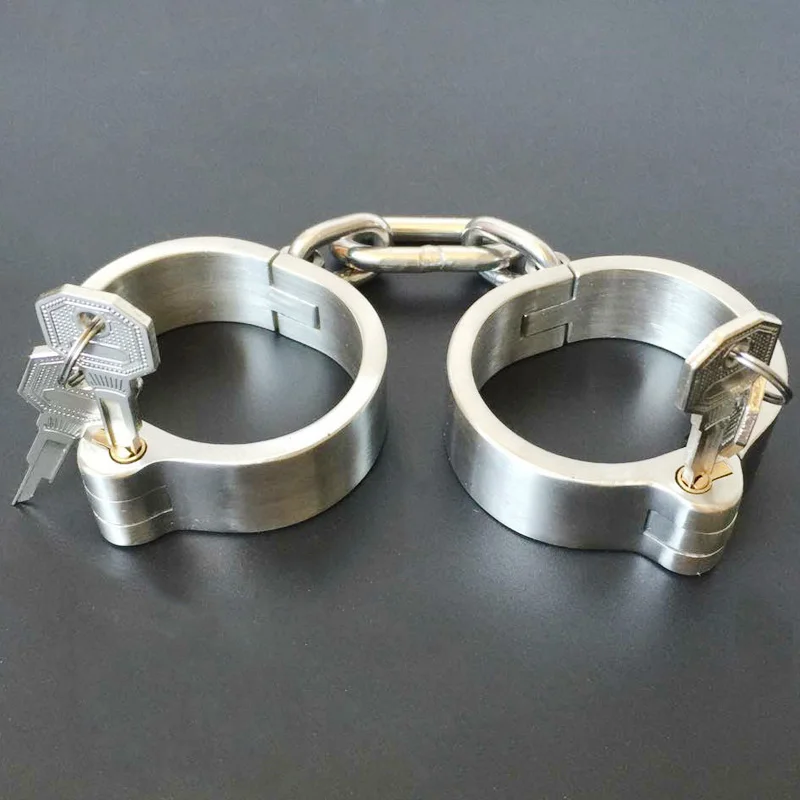 Металлический Resstainless секс наручники лодыжки манжеты ошейник раба БДСМ взрослые