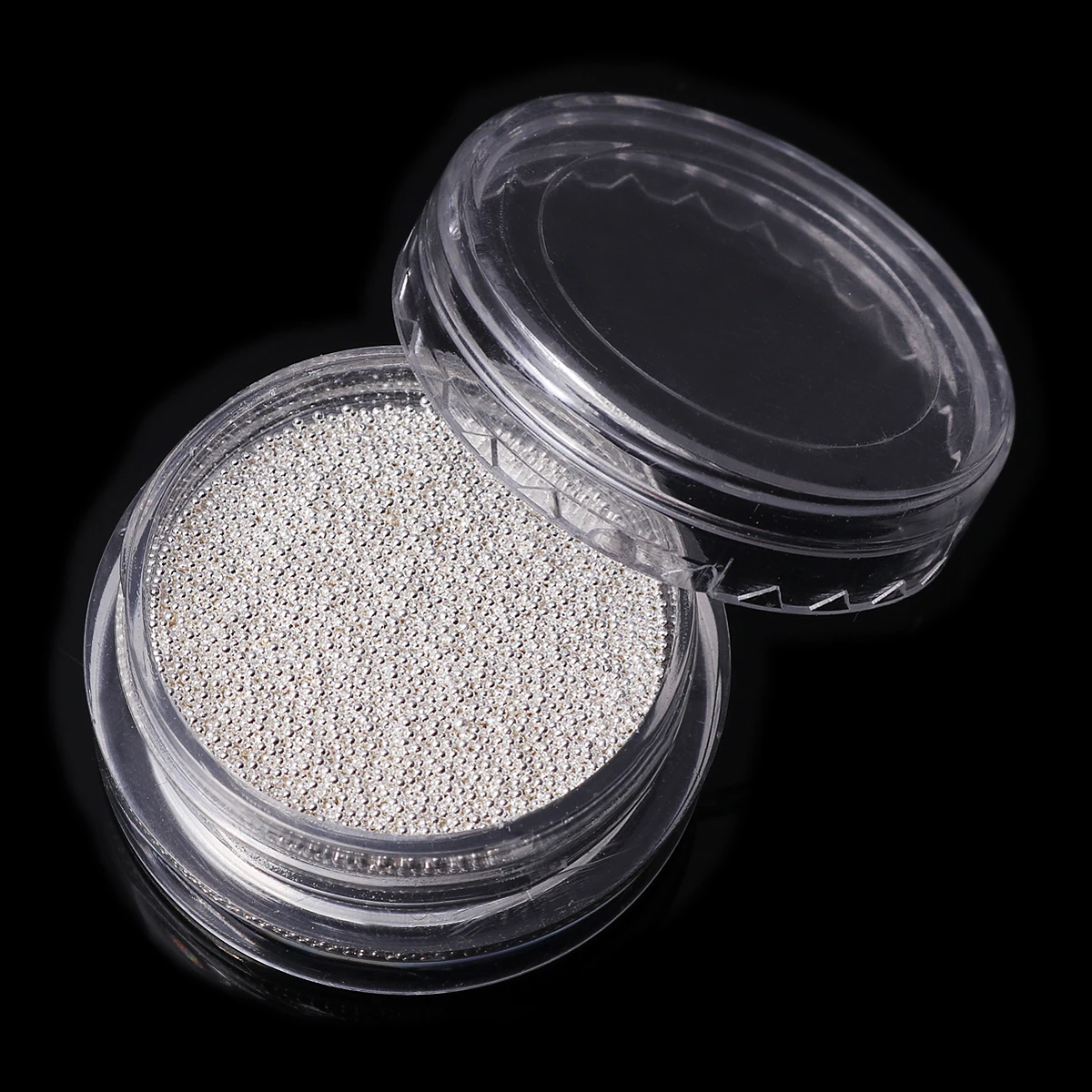 0.4mm Silver Monja, 4 цвета, смешанные размеры, для дизайна ногтей, Металлические Мини Маленькие икры, смешанные бусины, Кристальные камни, 3D Шарм, стразы, сделай сам, украшения - Цвет: 0.4mm Silver