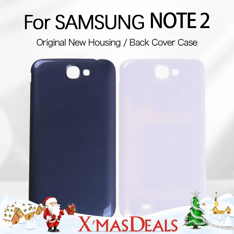 Оригинальный задний корпус для samsung Galaxy NOTE 2 задняя крышка Батарейная дверь