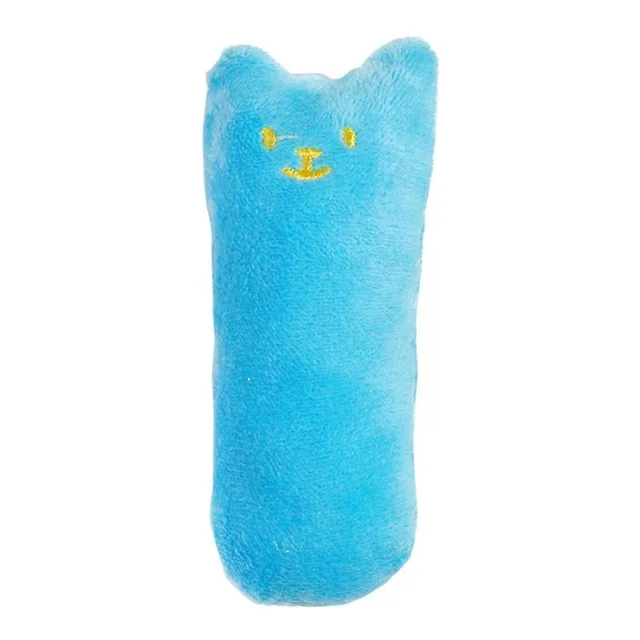 Sky Blue Смешной милый игрушечный Кот зубов и кошачья мята жевательная зубов игрушки для кошек Catnip когти Плюшевые собак и кошек сопротивление игрушка для домашнего животного когти с накатанной головкой - Цвет: Sky Blue
