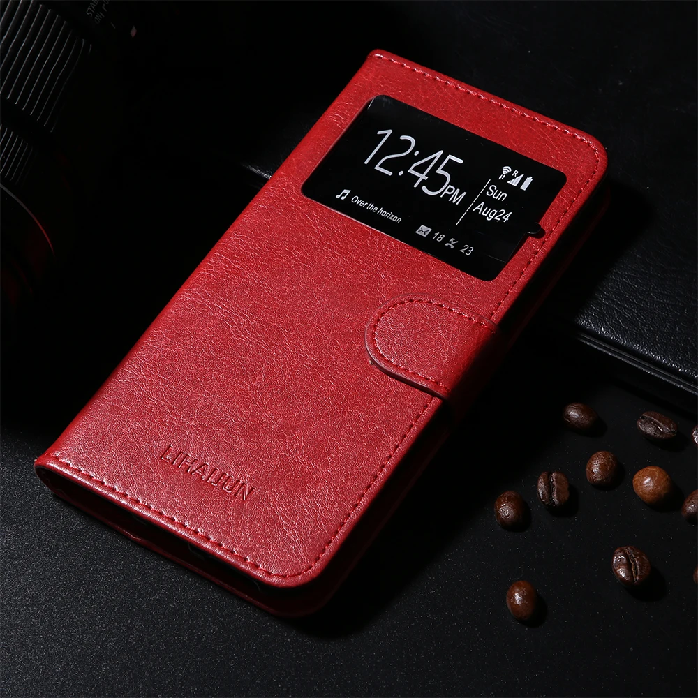 Кожаный чехол книжка с откидной крышкой для телефона Haier Elegance E11 E13 on E9 E7