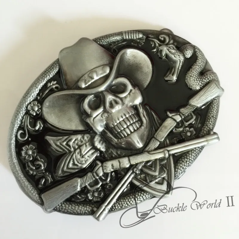 Розничная продажа новинка 100% классные ковбойские пряжки для ремня с черепом 108*84