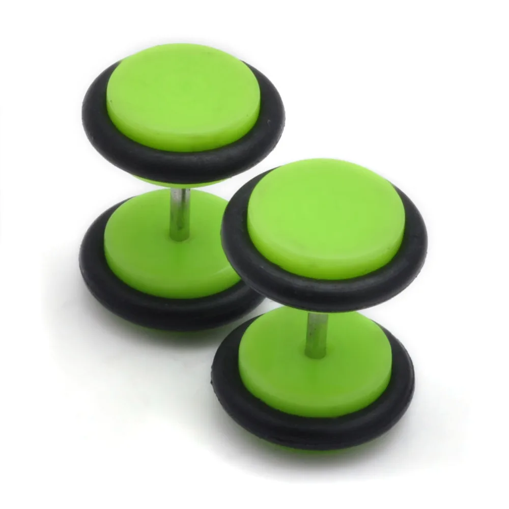 PINKSEE 2 шт. поддельные обманки из нержавеющей стали ушные пробки датчик иллюзии для