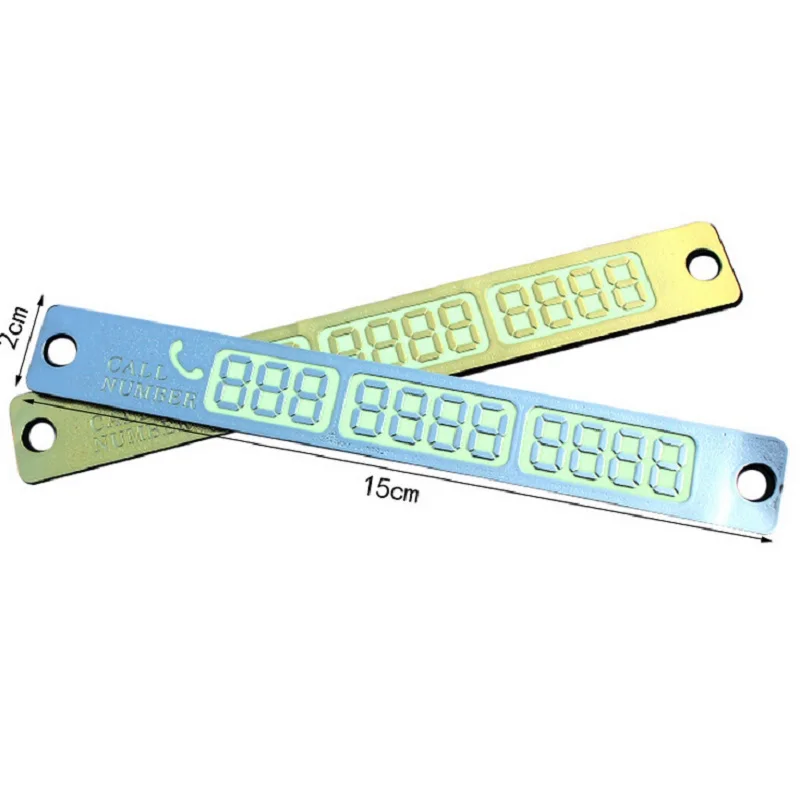 50 шт./партия временная автостоянка с ночным светом номер телефона табличка для