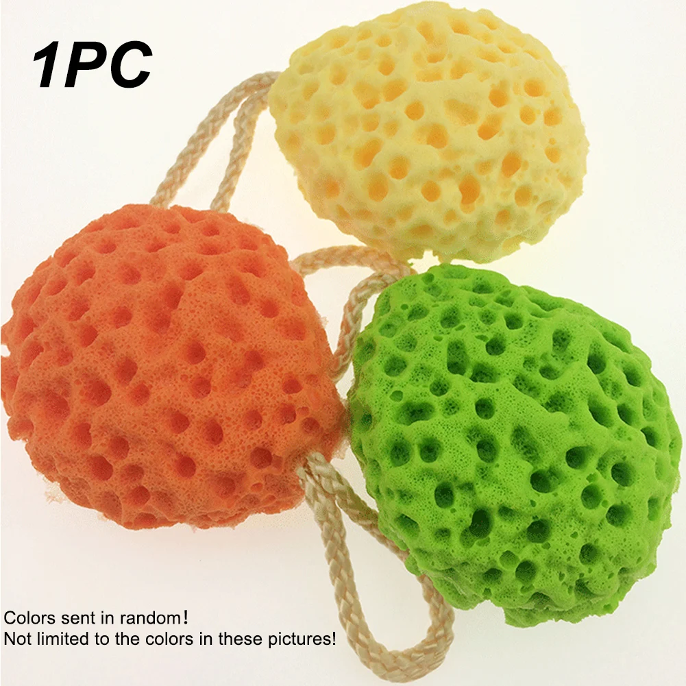 Губка для спа-ванны отшелушивающий массажер разные цвета чистка тела шарик душа