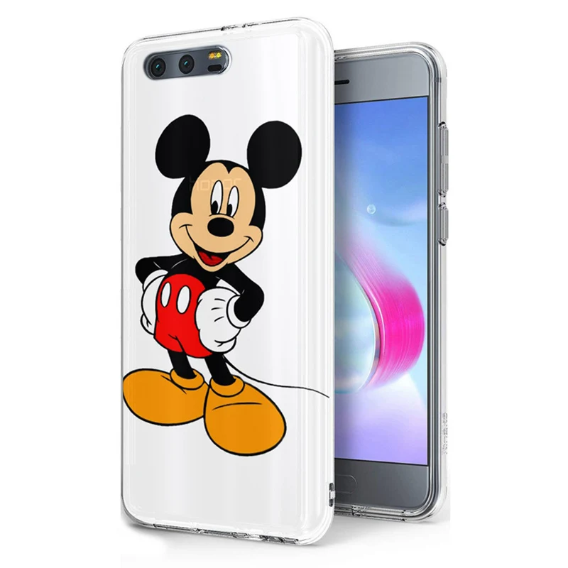 Для huawei P9lite/P8 Lite 2017 Y5ii/Honor P Smart/P10 ТПУ Красочный мягкий Микки и Минни Маус