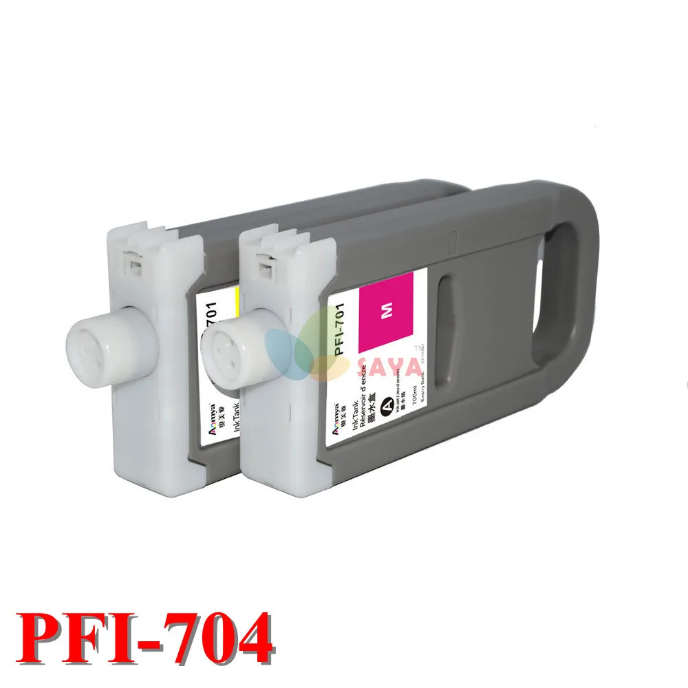 12colors PFI 704 Compatible Ink Cartridge For Canon iPF 8300 printer Cartridge 700ml with chip with Dye Ink