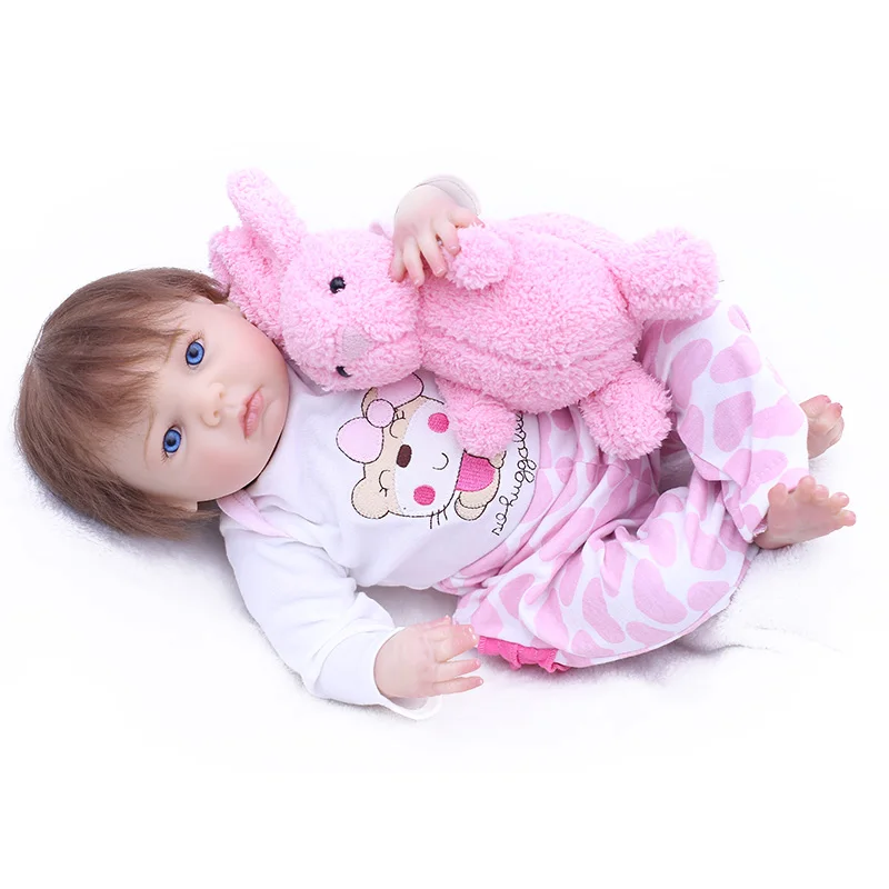 

OtardDolls Boneca Reborn Soft Silicone Vinyl Doll 43cm Soft Silicone Reborn Baby Doll Newborn Lifelike Bebe Reborn Dolls