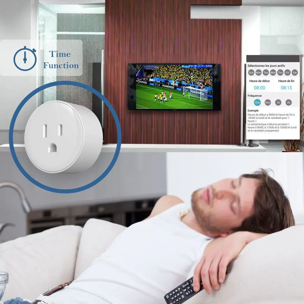 Штепсельная Вилка стандарта США умная штепсельная вилка Wi Fi Socketi розетка WiFi