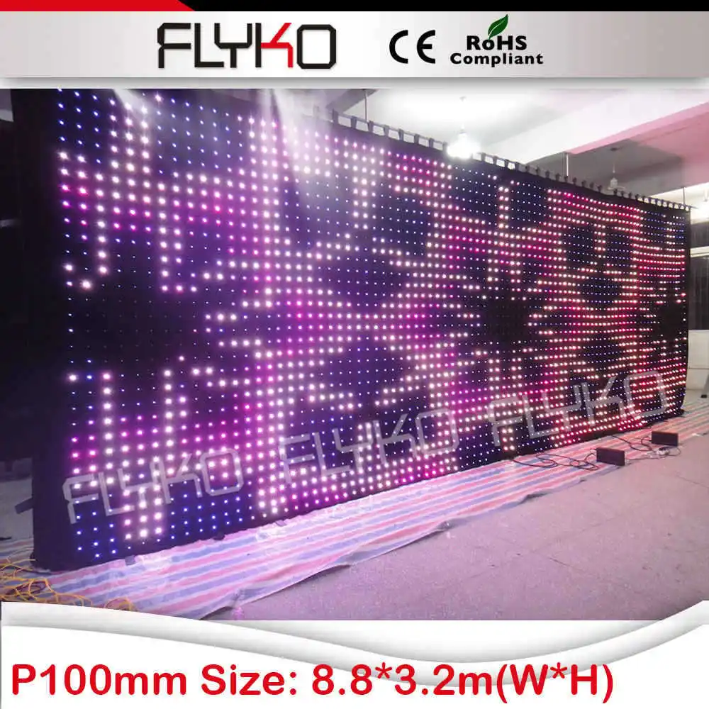 Alibaba express IC чипы компьютерное управление rgb xxx видео светодиодный экран|led curtain