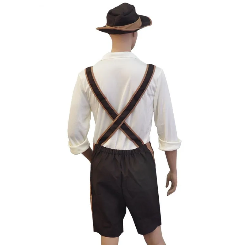 Костюм Lederhosen мужской на Октоберфест традиционная Баварская одежда для Фестиваля