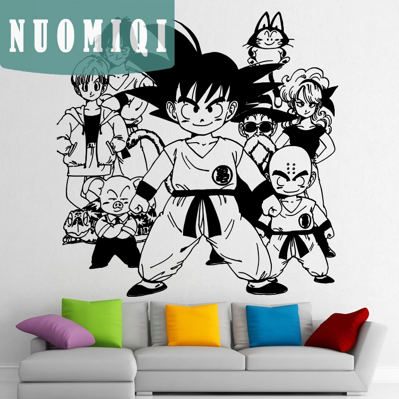 Dragon Ball стикер на стену Сунь Укун аниме наклейка в японском стиле манга настенная Водонепроницаемая Автомобильная наклейка для спальни декоративная стена St