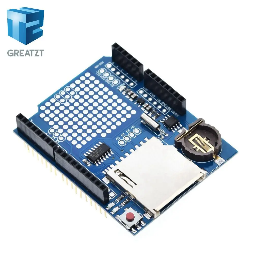 Модуль регистрации данных GREATZT V1.0 для SD карты Arduino UNO|shield for arduino|shield arduino unoshield uno |