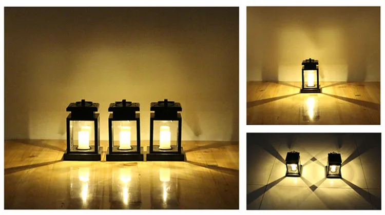 Фонарик на солнечной батарее открытом воздухе Свеча светильник s с зажимом