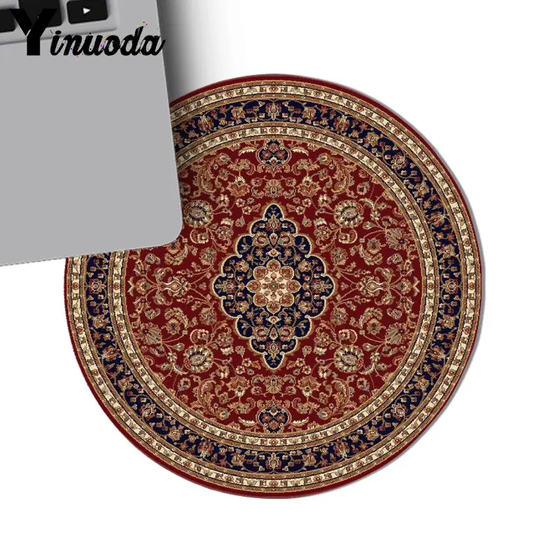 Круглые персидские коврики Yinuoda резиновый игровой коврик для мыши ПК лидер