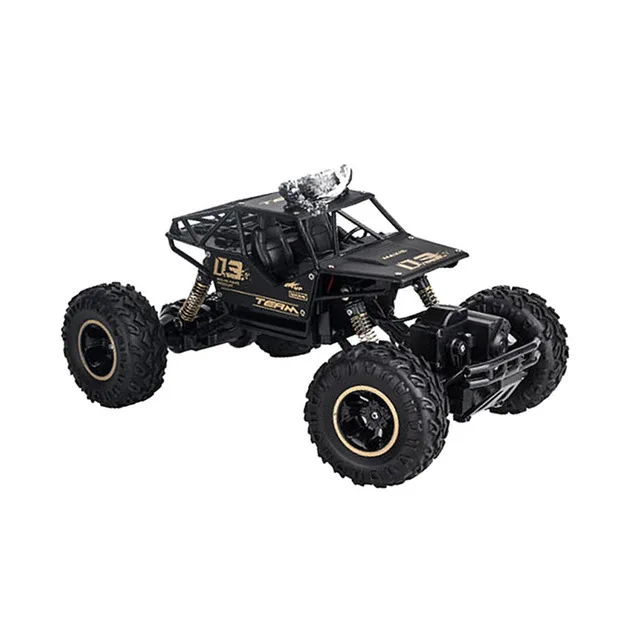 Автомобиль RC автомобиль Рок Гусеничный пульт дистанционного управления игрушечные машинки на радиоуправлении led 4x4 привод внедорожные игрушки для детей подарок - Цвет: Черный