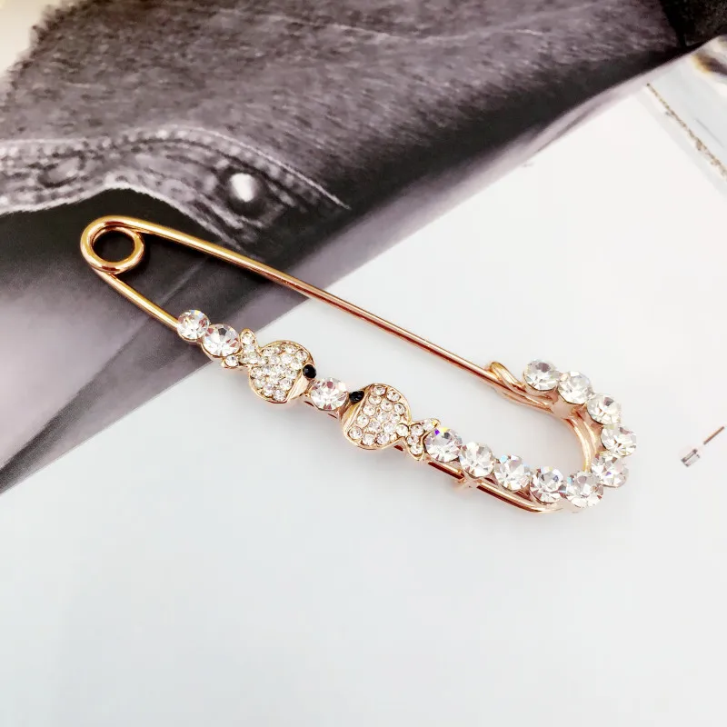 New Arrival Fashion Cute Double Kiss Fish Brooch Pins for Women Elegant Animal Brooches Scarf Wedding Jewelry Ceremony Gift | Украшения и