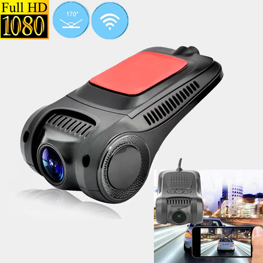 Скрытая 1080 P HD wifi Автомобильная камера с одним объективом автомобиль рекордер