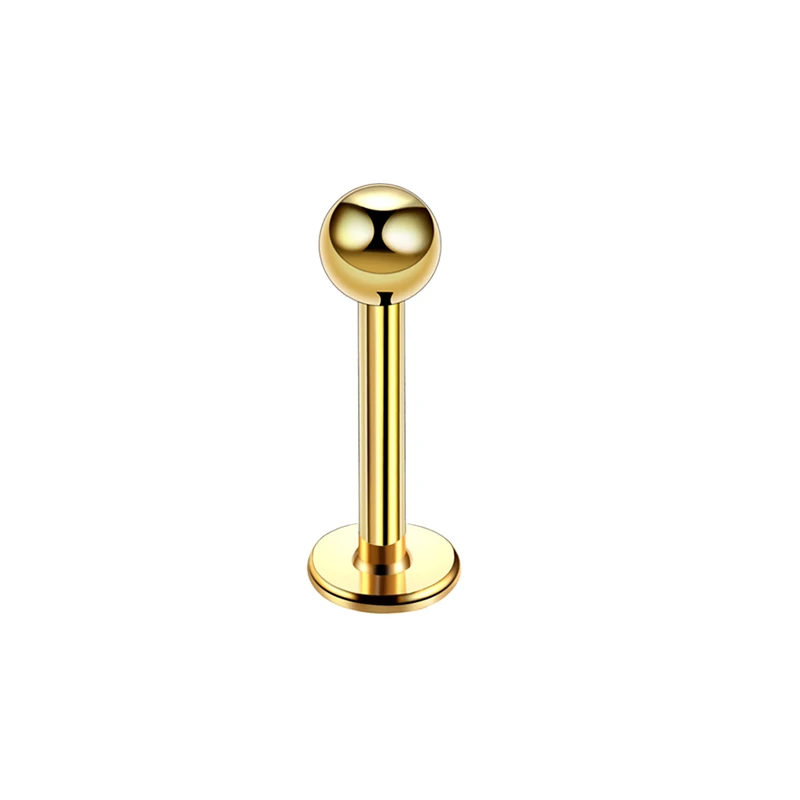 Gold 1Pcx3 стильные хрустальные серьги-гвоздики 1,2x6/8x3 мм из нержавеющей стали, ювелирные изделия для пирсинга хрящей, пирсинга, пирсинга - Окраска металла: Gold