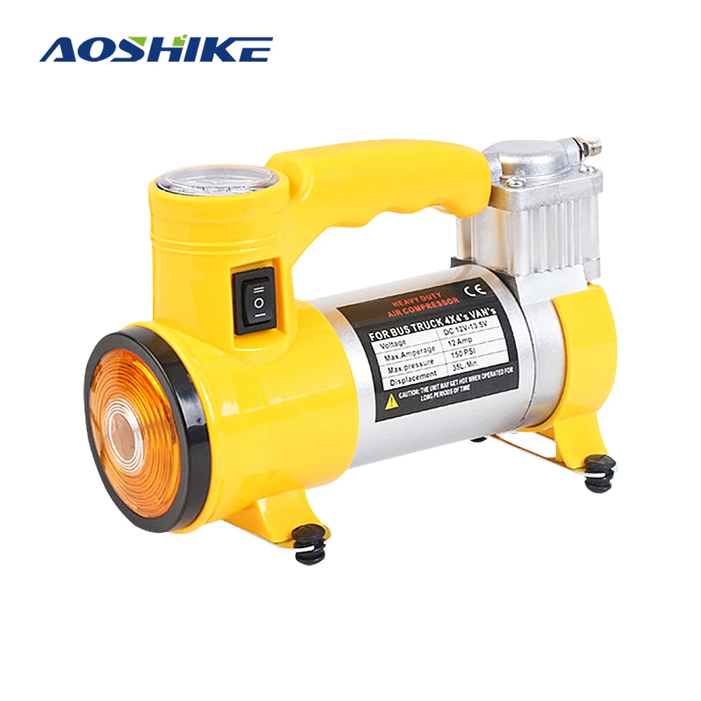 AOSHIKE 12 в 100 Вт 15A 150PSI металлический автомобильный насос воздушный компрессор