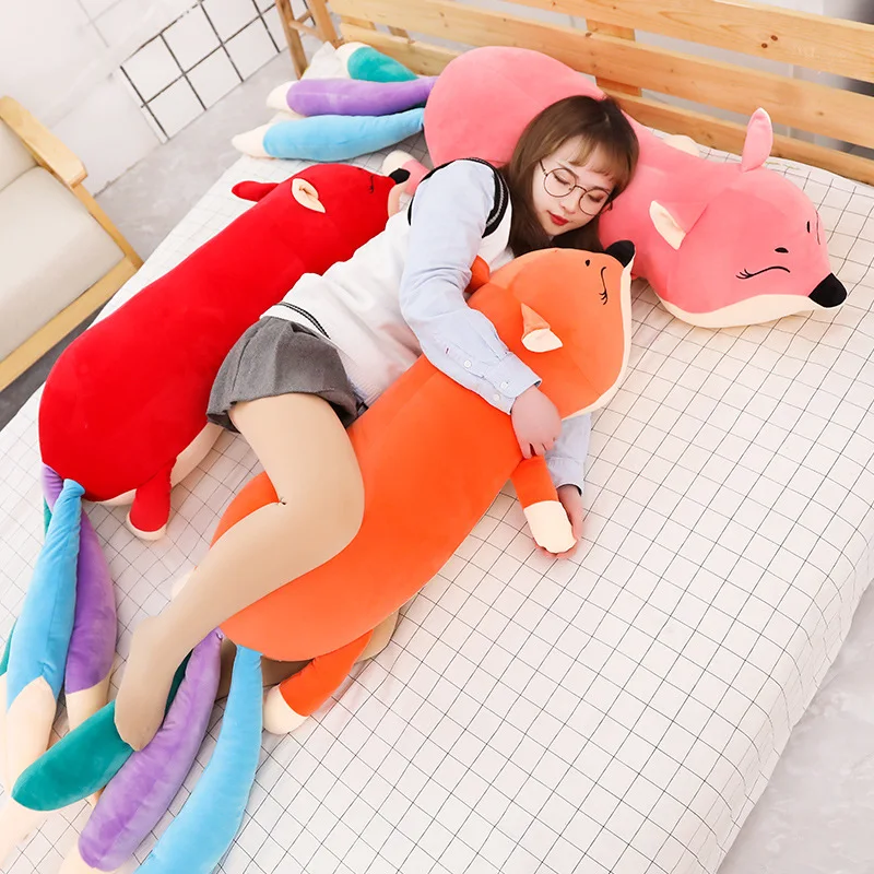 Kawaii лиса мягкие животные плюшевые игрушки для детей плюшевая подушка мягкая