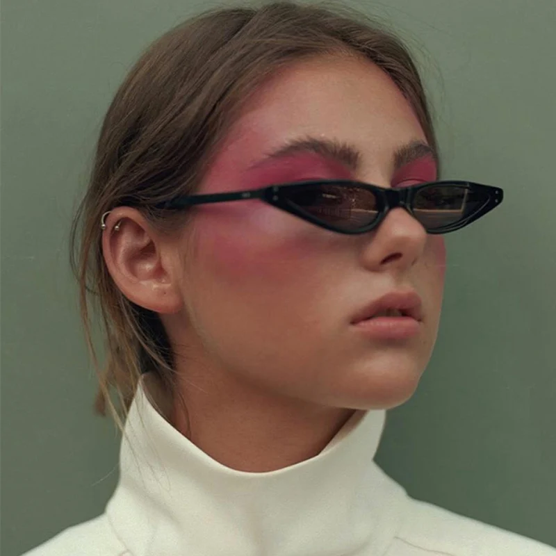 Женские солнцезащитные очки ретро кошачий глаз женские модные UV400 роскошные