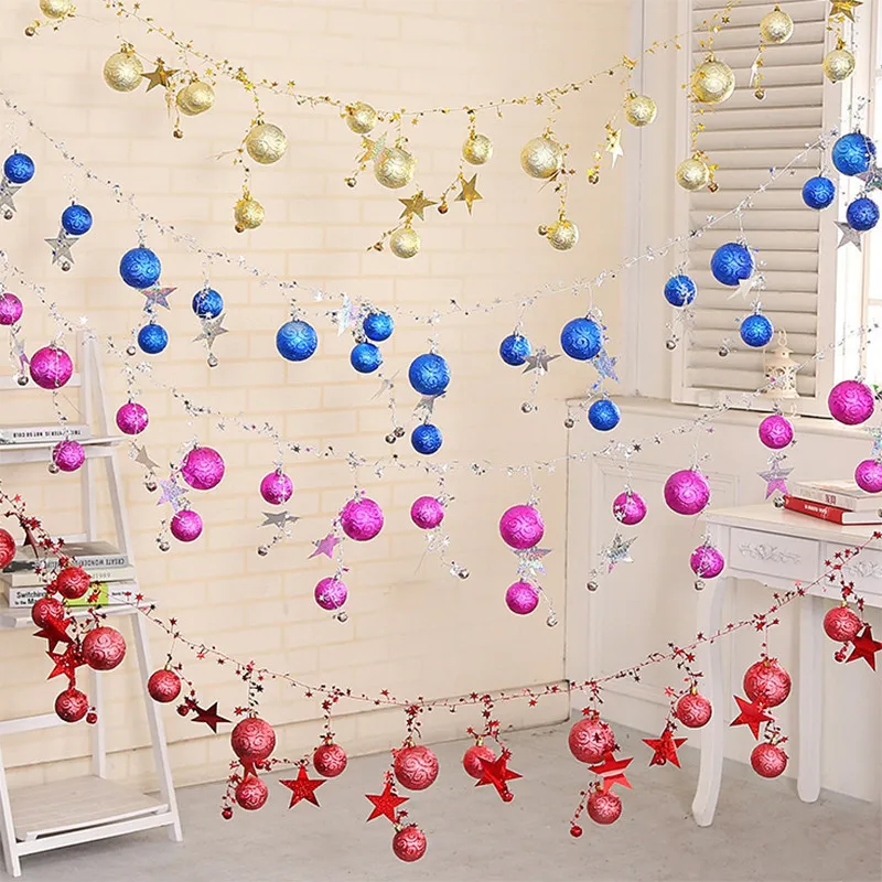 24Pcs/Lot Christmas Tree Ball Baubles Xmas Party Wedding Hanging Ornament Christmas Decoration Supplies 10 Colors