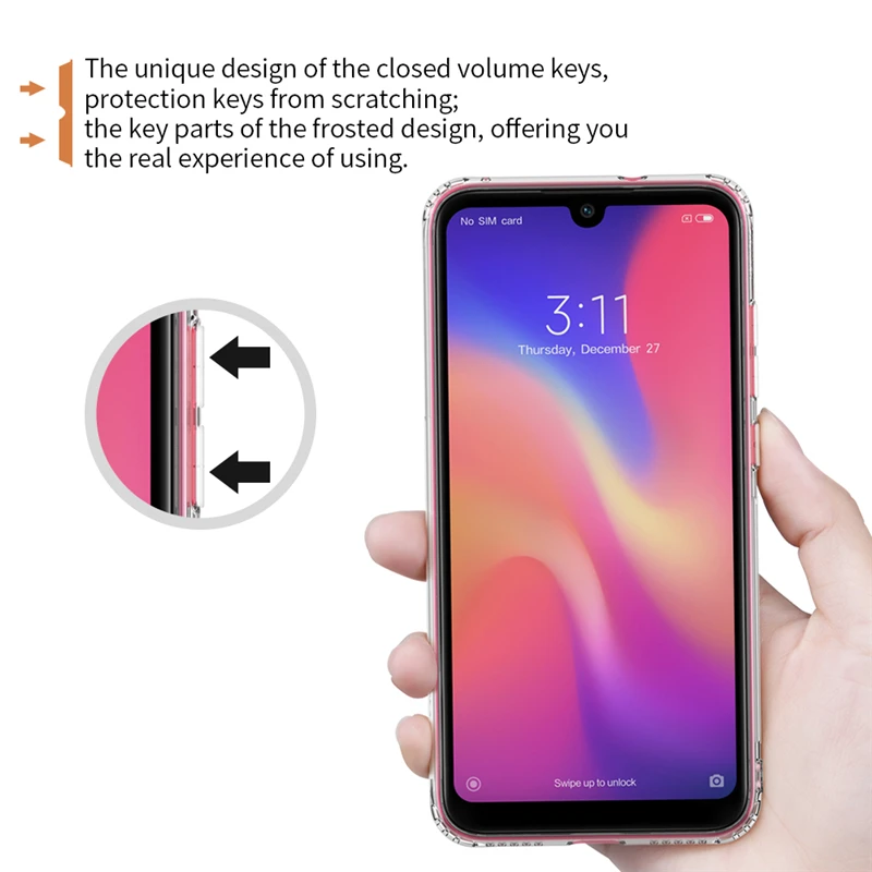 Чехол NILLKIN для Xiaomi Mi Play прозрачный мягкий силиконовый чехол из ТПУ Для тонкий