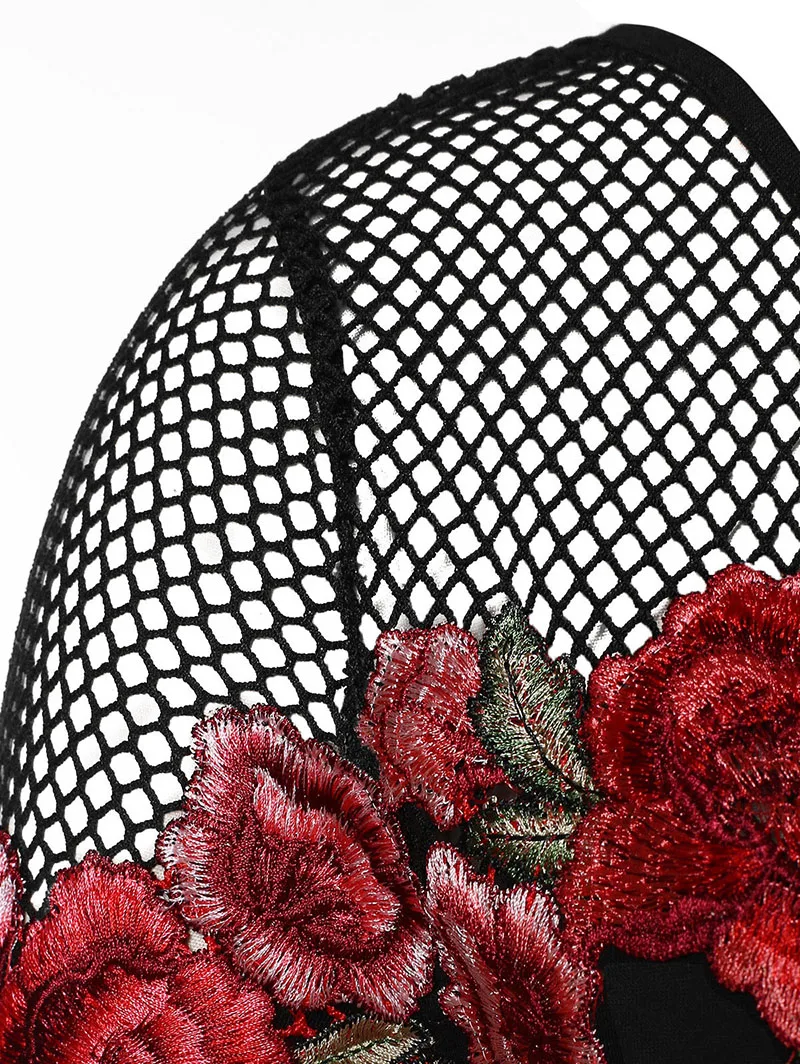 PlusMiss плюс размер 5XL сексуальная рыболовная сеть Высокие Низкие Топы женские XXXXL