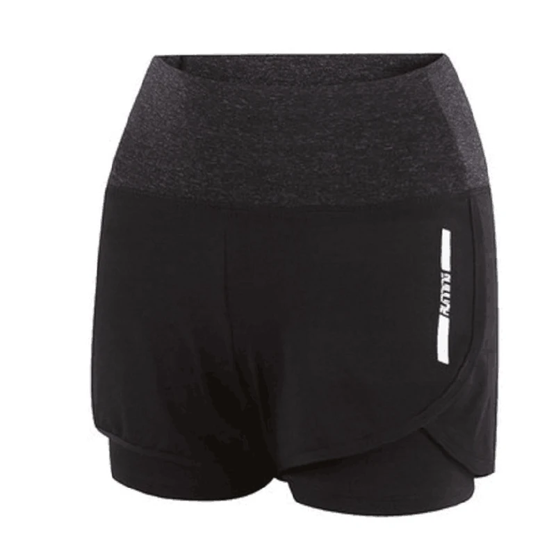 

SALSPOR Fashion Women Sport Yoga Shorts High Waist Bodybuilding Patchwork Short Pants Quick Dry Double Layer Training Shorts