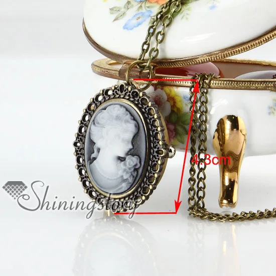 Латунная Бронза Медь Античный стиль ажурная Камея женская голова карманные часы