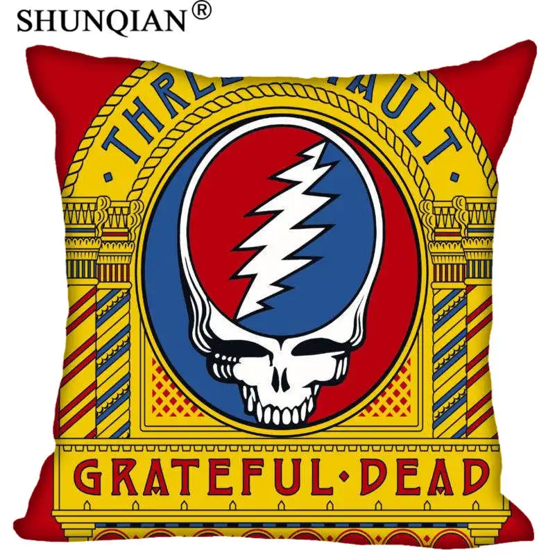 Наволочка Grateful Dead квадратная Декоративная на молнии для дома свадебный подарок