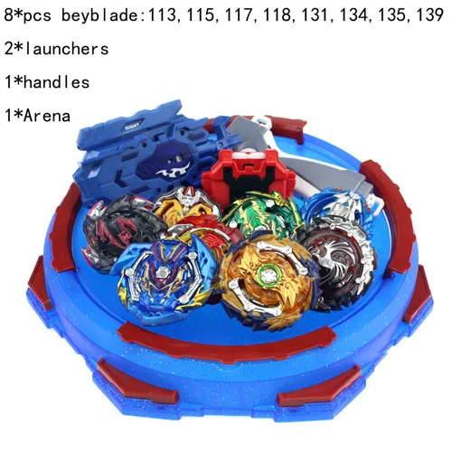 8pcs - C Стиль серийные пусковые устройства Beyblade игрушки Арена Bey Blade Burst Bayblade Bable Drain Fafnir Phoenix Blayblade - Цвет: 8pcs - C