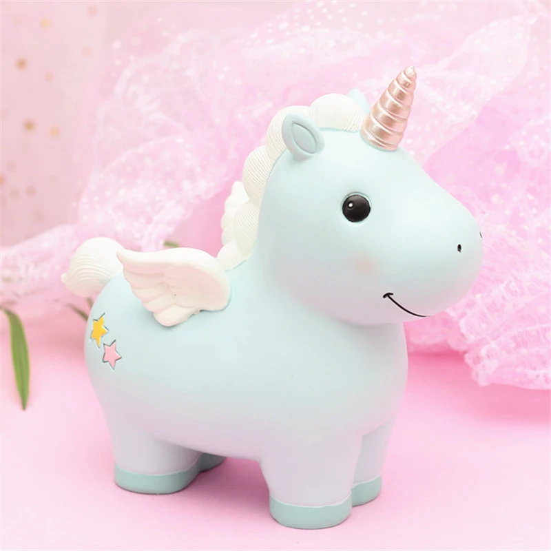 D Small Современный ночной Светильник INS wind unicorn Для дома, спальни, прикроватный декор, светильник ing из смолы, 3D ночник, детский подарок на день рождения, лунная лампа - Испускаемый цвет: D Small