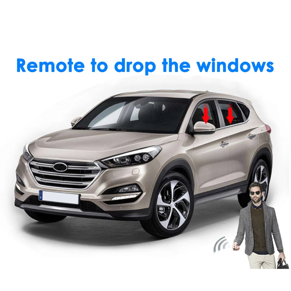 Автомобильный подъемник автомобильного окна CHSKY для Hyundai ix35 левый руль с кнопкой