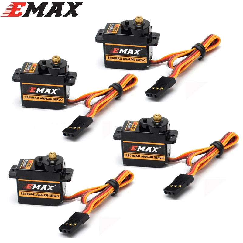 EMAX ES08MA ES08MAII 12g мини металлическая Шестерня Аналоговый сервопривод для