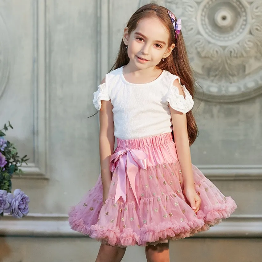 Новое поступление красивая юбка пачка для маленьких девочек с длиной до колена