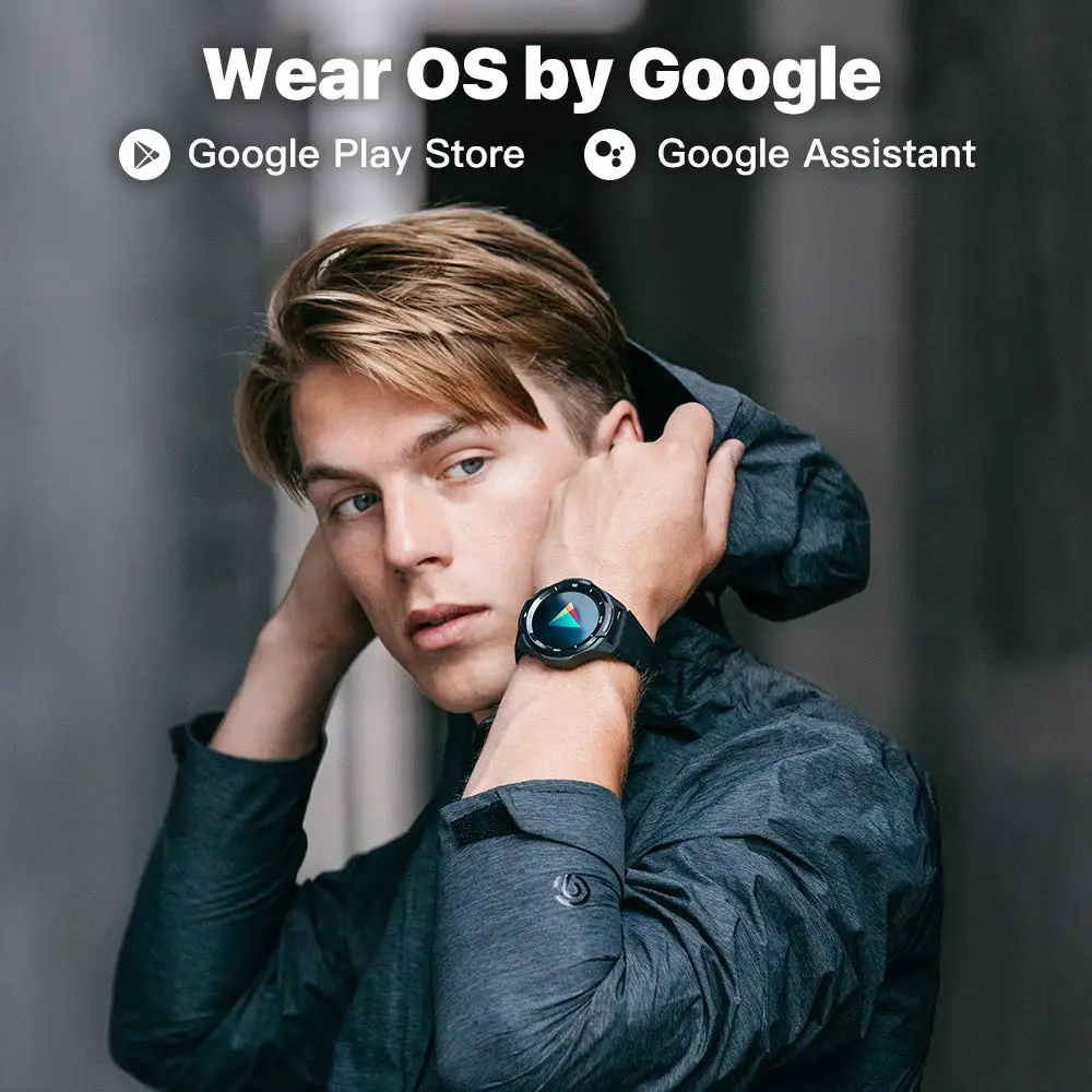 Ticwatch S2, умные часы, Bluetooth, gps, водонепроницаемые, 5 АТМ, 24 часа, монитор сердечного ритма, проактивный, для бега, отслеживания, фитнес-помощник