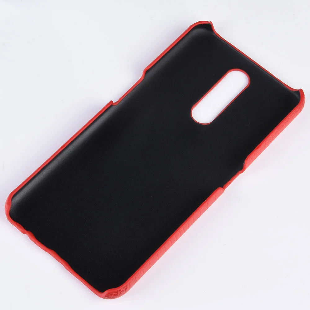 Для OPPO F11 чехол с крокодиловым узором Жесткий ПК и кожаный футляр складной для